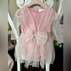 OOH! LA, LA! COUTURE Pink dress, size 12-18 months